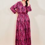 Długa rozkloszowana sukienka - Szafa Gosi - internetowy outlet z odzieżą damską