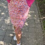 Wiązana spódnica w kwiatki - Szafa Gosi - internetowy outlet z odzieżą damską