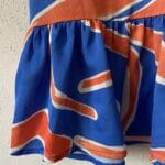 Niebieska sukienka z falbanami - Szafa Gosi - internetowy outlet z odzieżą damską