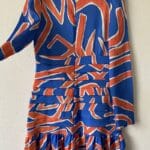 Niebieska sukienka z falbanami - Szafa Gosi - internetowy outlet z odzieżą damską