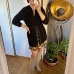 Czarny wiązany sweter - Szafa Gosi - internetowy outlet z odzieżą damską