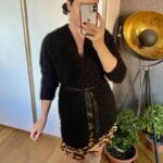 Czarny wiązany sweter - Szafa Gosi - internetowy outlet z odzieżą damską