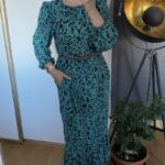 Sukienka z falbaną pantera - Szafa Gosi - internetowy outlet z odzieżą damską