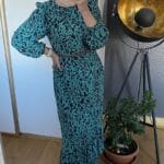 Sukienka z falbaną pantera - Szafa Gosi - internetowy outlet z odzieżą damską