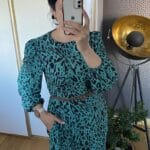 sukienka z falbaną pantera