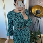 Sukienka z falbaną pantera - Szafa Gosi - internetowy outlet z odzieżą damską