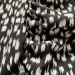 Czarno biała marszczona sukienka - Szafa Gosi - internetowy outlet z odzieżą damską