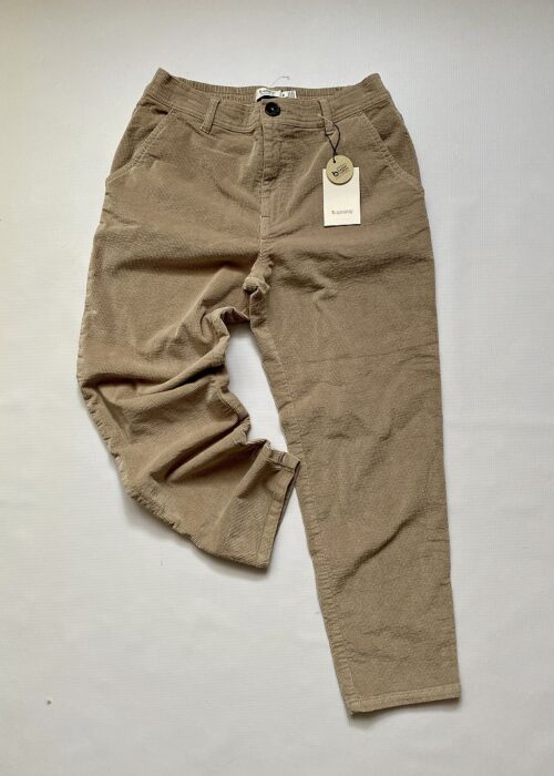 spodnie sztruksowe beżowe elastyczne